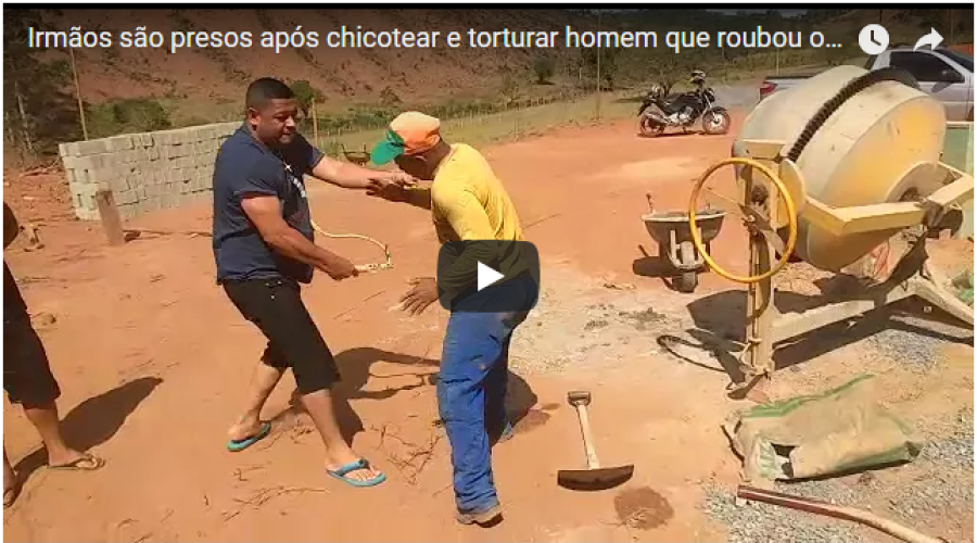 ASSISTA AO VÍDEO: Irmãos são presos após chicotear e torturar servente que pegou 2 ovos