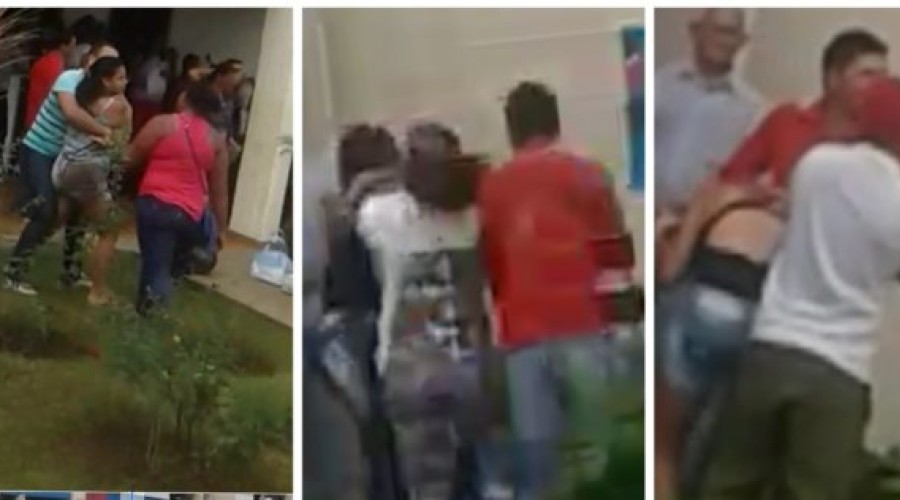 Assista ao vídeo  -  Baixaria por causa de homem na hora de receber o Bolsa Família, em Barra do Corda