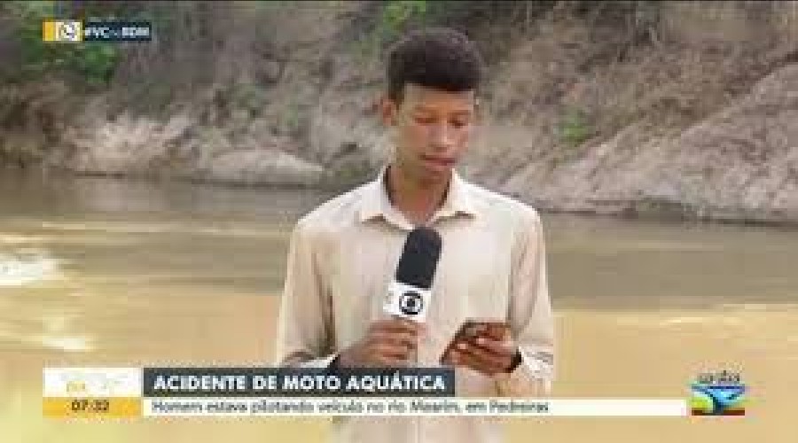 Acidente de moto aquática deixa ferido em Pedreiras