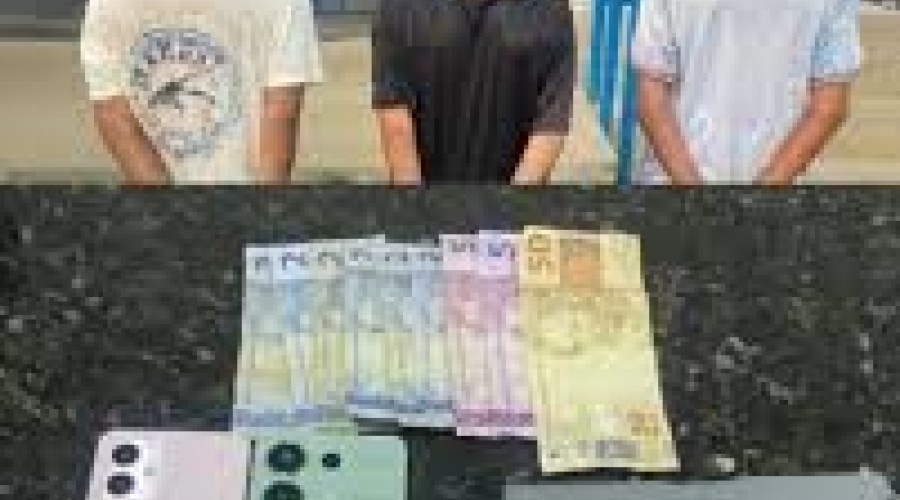 Durante averiguação no bairro Caldeirões, PM detém trio suspeito de assalto e recupera moto roubada