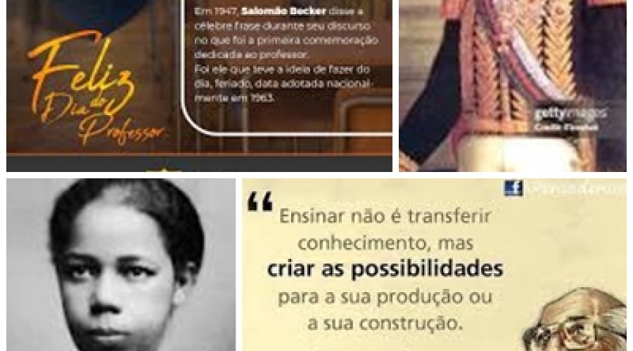Raízes da História: 15 out. Dia do Professor - Ensinar não é transferir conhecimento, mas criar as possibilidades para a sua própria produção ou a sua construção. Paulo Freire