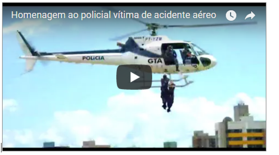 Sinpol lamenta a morte de dois integrantes na queda do helicóptero e faz vídeo em homenagem ao piloto