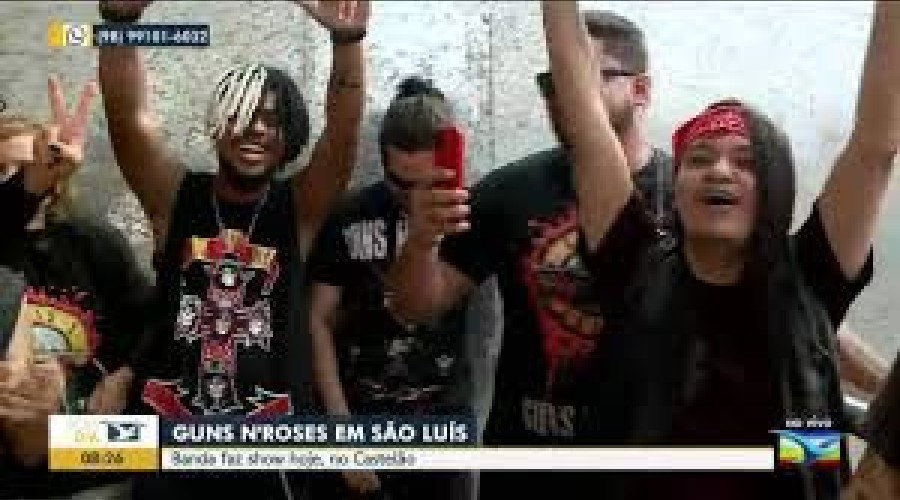 Vídeo da Chegada no Aerporto - Guns N’ Roses faz show hoje em São Luís