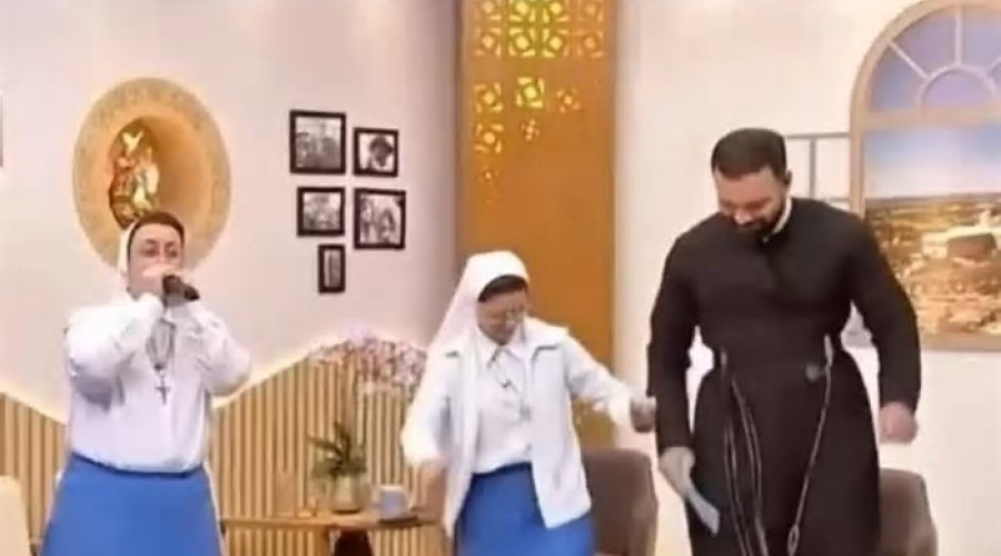 Vídeo: Sbt News e Fantástico - Freira brasileira faz beatbox em programa de TV e surpreende audiência