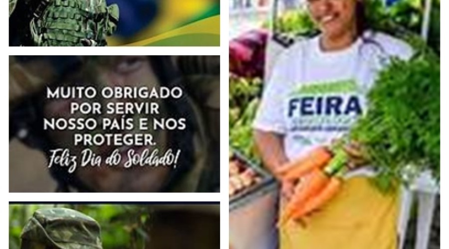 Hoje, é dia do: Feirante e do - Soldado
