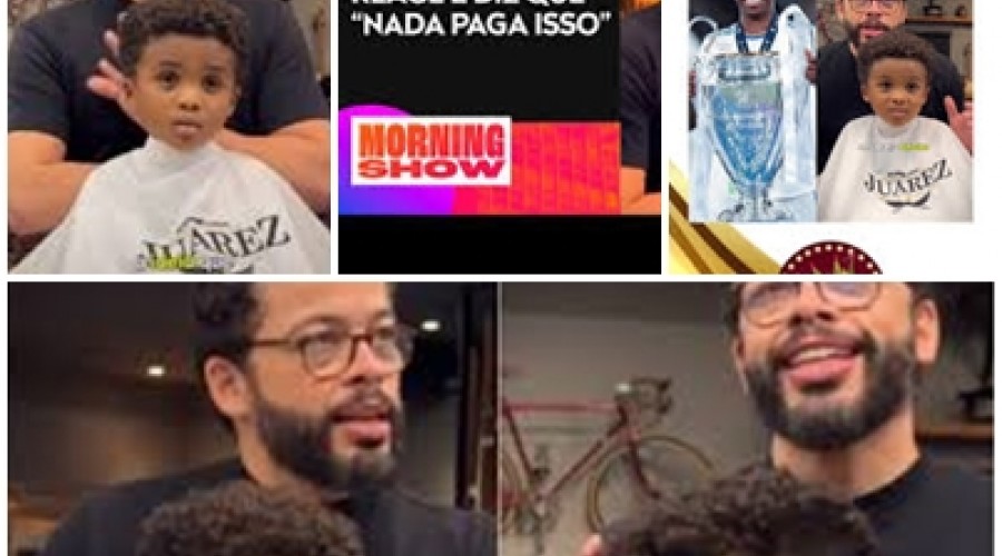 Menino pede corte de cabelo de Vini Jr e se emociona: ‘Te amo’