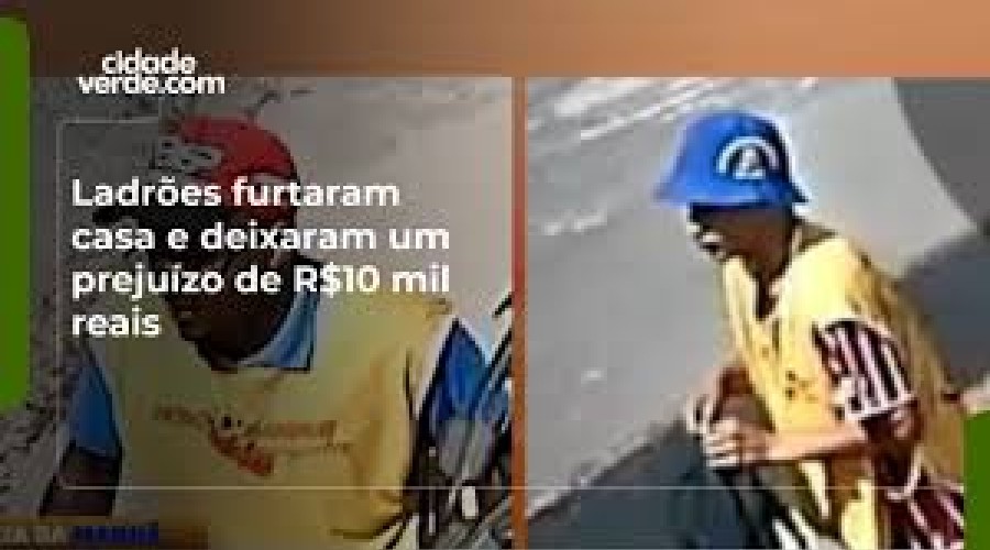 Vídeo: Câmera flagra suspeitos fugindo com televisões de residência