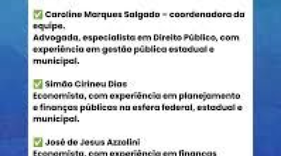 Braide anuncia os primeiros nomes da equipe de transição