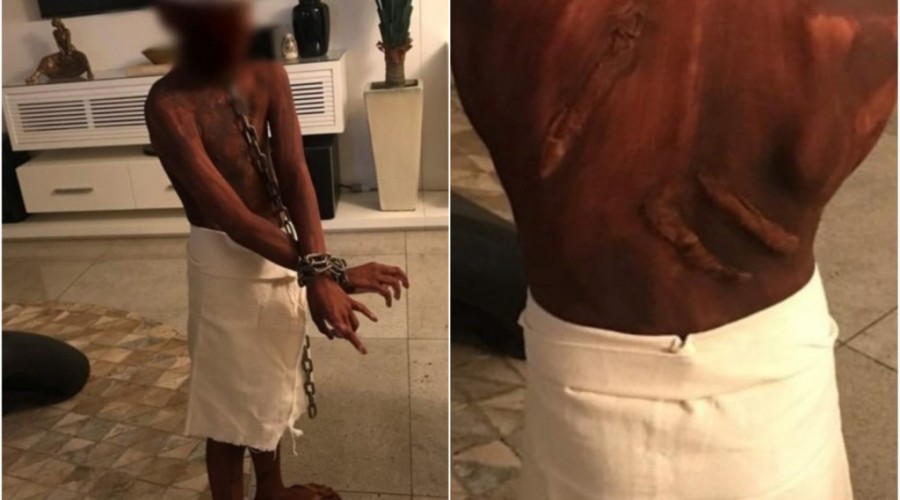 Mãe ‘fantasia’ filho de escravo para festa de Halloween em escola no RN e gera revolta