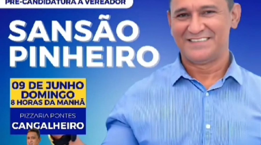 Oh Glória: Lançamento da Campanha do Pré-Candidato Sansão Pinheiro em Caxias/MA