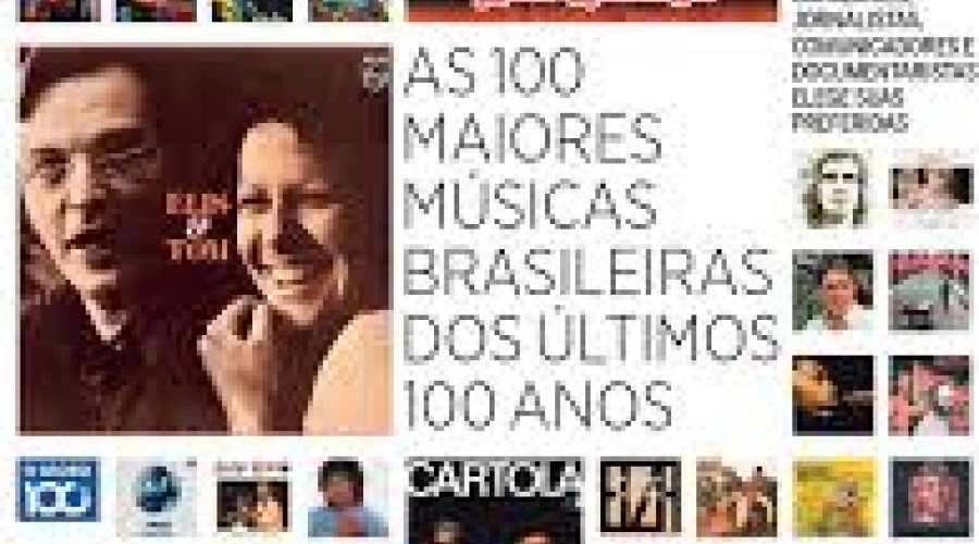 Ranking lista as 100 maiores músicas brasileiras