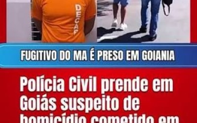 Suspeito de homicídio em Balsas é preso em Goiânia