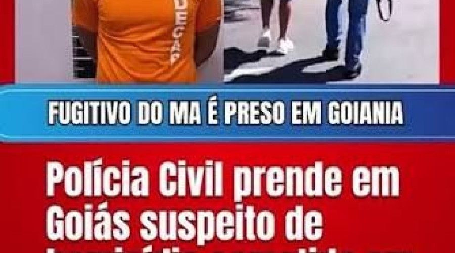 Suspeito de homicídio em Balsas é preso em Goiânia