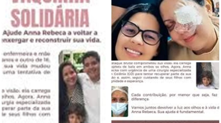 Enfermeira que levou tiro no olho luta para enxergar; amigos fazem campanha
