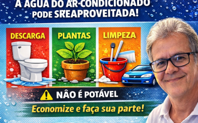 ÁGUA DO AR-CONDICIONADO: DESPERDÍCIO INVISÍVEL QUE PODE VIRAR ECONOMIA