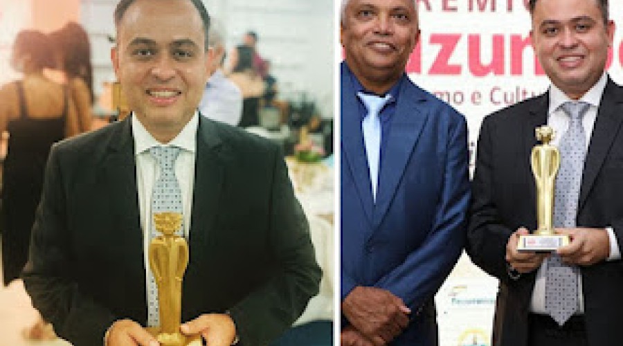 Secretário Catulé Junior recebe Prêmio Mérito do Turismo Cazumbá