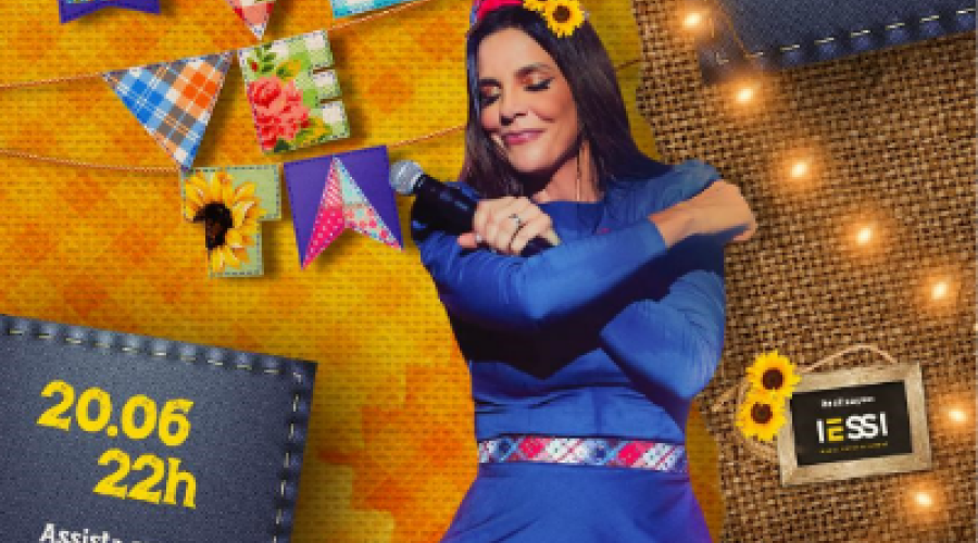 Ivete faz show de São João no YouTube
