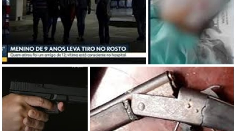 Criança de 9 anos foi baleada acidentalmente pelo amigo de 11 arma do pai de CAC: (colecionador, atirador e caçador).