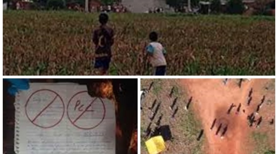 Jovem guarani é decapitado ao lado da cabeça da vitima, uma carta com ameaça à comunidade