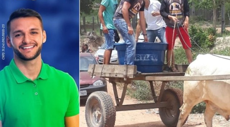 Candidato a deputado estadual, Felipe dos Pneus, distribui bebida alcoólica em ato de campanha