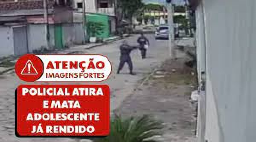 Vídeo mostra policial atirando e matando adolescente já rendido no ES; Governador determina apuração