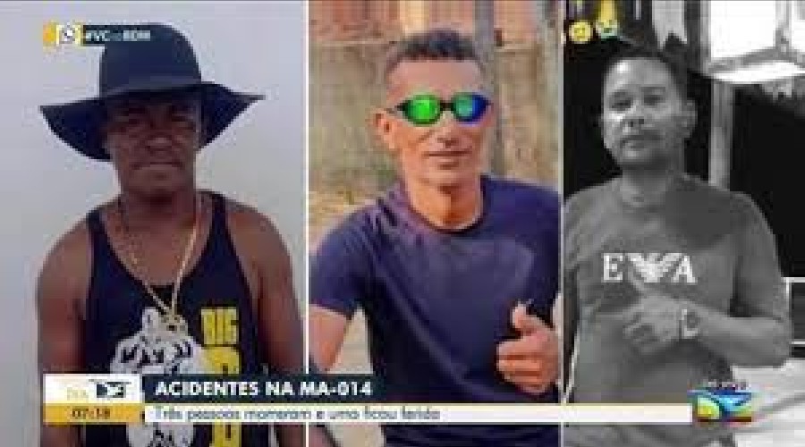 Acidentes na MA-014 deixam três mortos e um ferido em Viana
