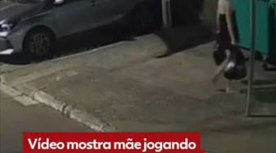 Assista! - Câmeras flagram mãe jogando recém-nascida em caixa dentro da lixeira de condomínio