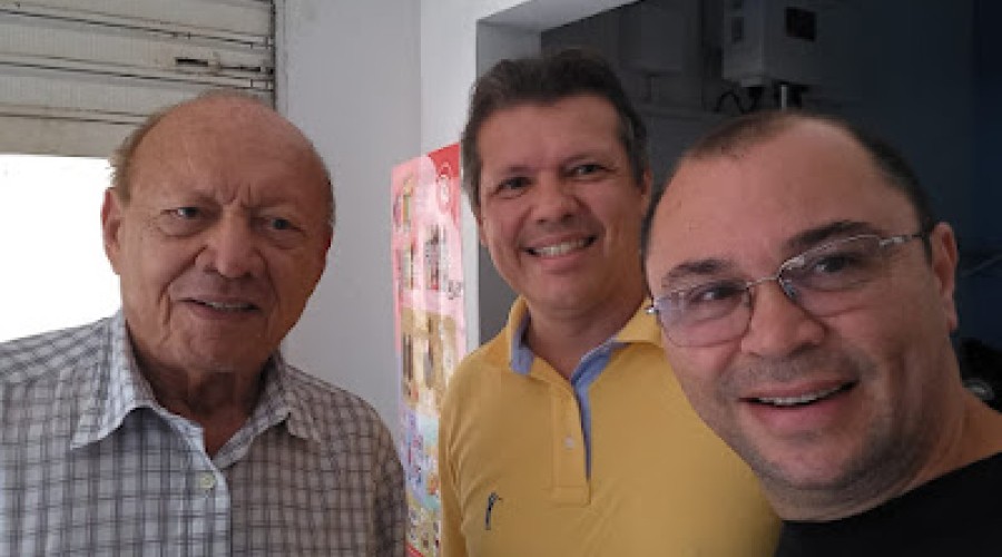Cesar Sabá recebe a visita do ex-governador João Alberto e do deputado federal João Marcelo