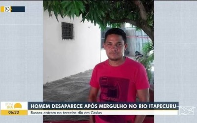 Homem de 44 anos desaparece após mergulhar no Rio Itapecuru, em Caxias