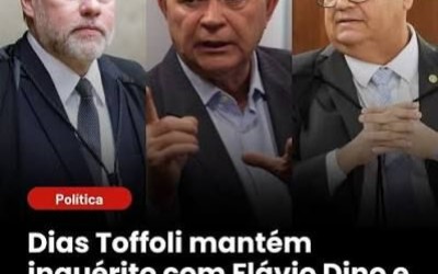 Toffoli rejeita pedido de Brandão para suspender decisões de Dino