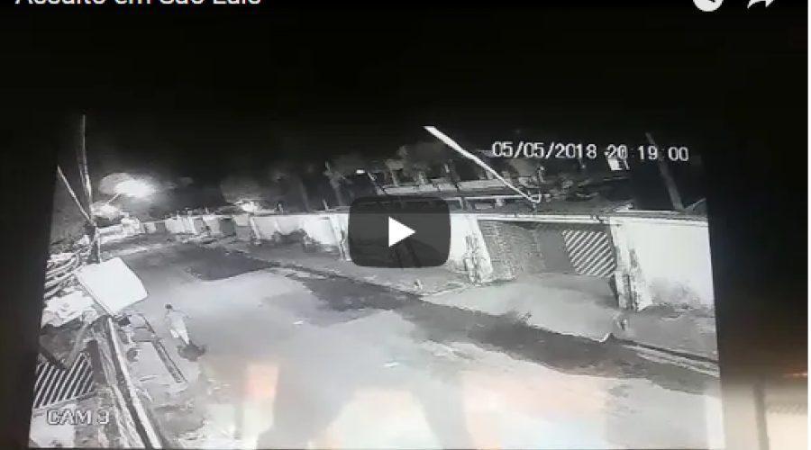 VÍDEO! Dono de academia é baleado no rosto em assalto em São Luís