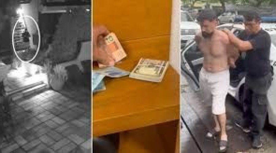 VÍDEO: câmera flagra turista argentino foi preso após  furto de bolsa em restaurante de Arraial do Cabo; dinheiro foi recuperado