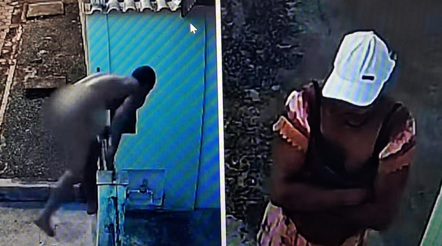 VÍDEO mostra homem pelado invadindo casa e fugindo com vestido que furtou do varal em SP