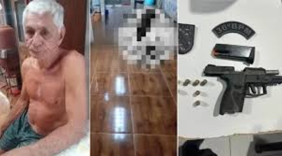 Idoso é executado com tiros na cabeça dentro de casa; filha presenciou crime