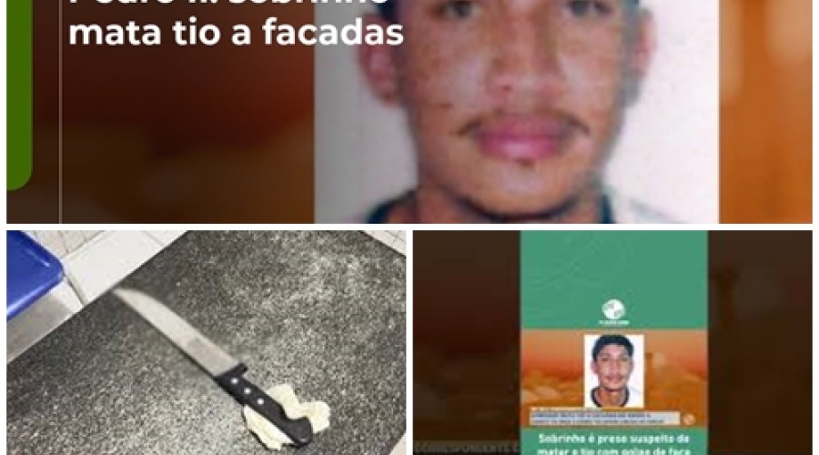 Moravam na mesma casa: Sobrinho é preso suspeito de matar o tio com golpe de facada na barriga após discussão