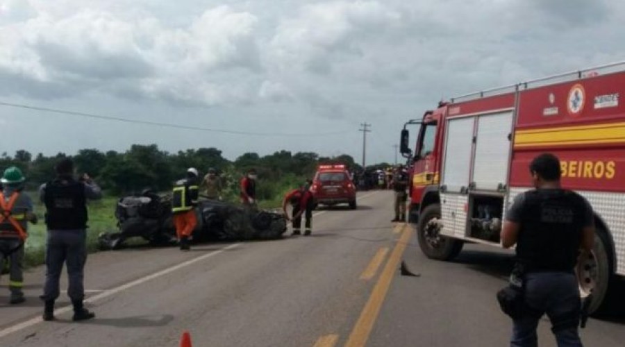 Quatro pessoas morrem carbonizadas em acidente na BR-316, no Maranhão