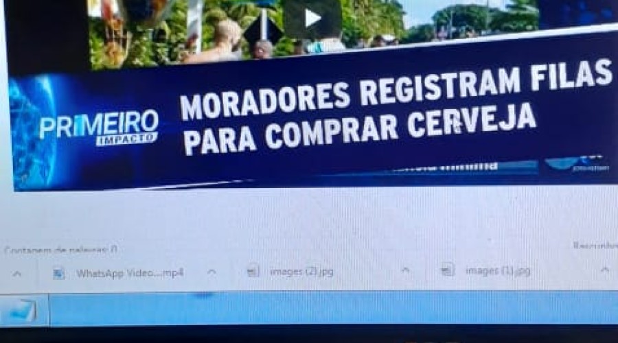 Moradores registram aglomeração para comprar cerveja em meio à pandemia