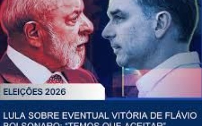 Lula sobre eventual vitória de Flávio Bolsonaro: “Temos que aceitar”