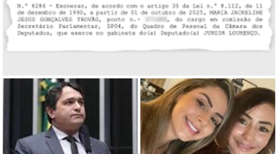 Deputado Júnior Lourenço demite sogra na Câmara após denúncia e processo no TCU