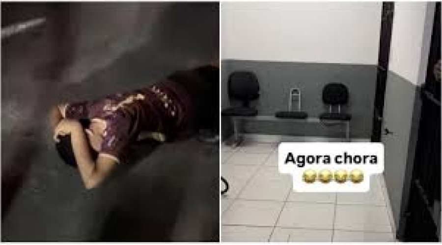 VÍDEO: Criminoso tem crise de choro dentro da cela ao ser preso em Timon