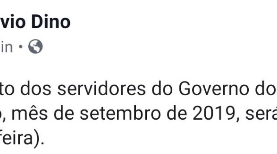 Governador Flávio Dino anuncia a data para pagamento dos servidores do estado