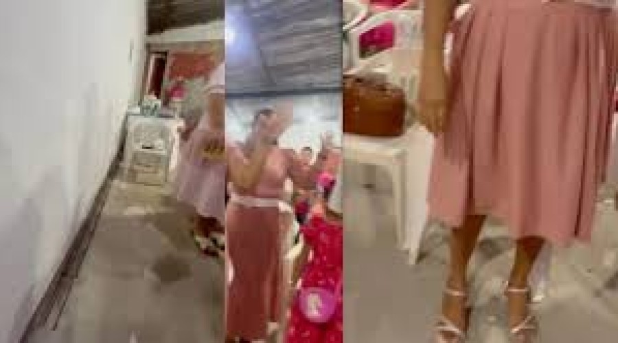 Vídeo: Culto termina em confusão após mulher afirmar ser amante de pastor e revelar suposta paternidade