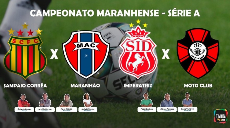 Timbira FM transmite, nesta quarta(23), dois jogos do Campeonato Maranhense de Futebol - Pra Caxias e região dos cocais pela Rádio OK! fm 93,7