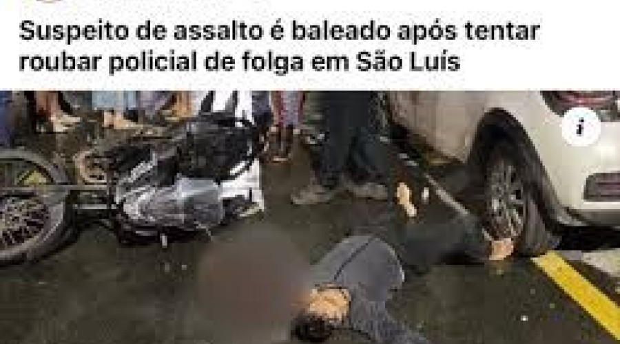 Suspeito de tentativa de assalto contra PM de folga é baleado em São Luís