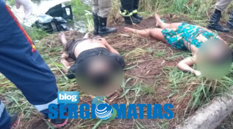 Casal morre ao cair de carro dentro de um lago em Bacabal