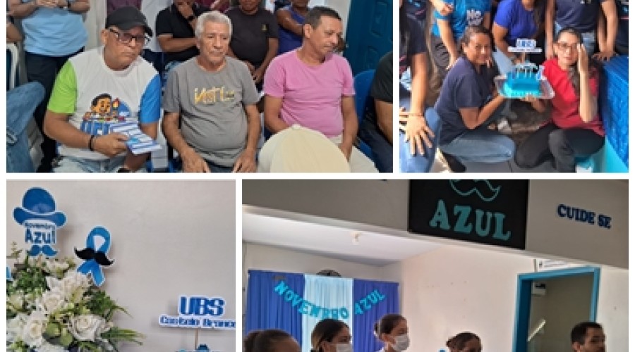 Caxias Veste Azul: UBS Castelo Branco Mobiliza Comunidade na Prevenção da Saúde do Homem - “Cuidar da saúde também é coisa de homem.”