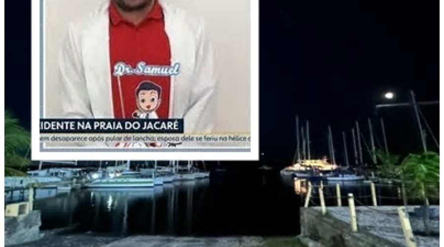 Médico maranhense desaparece nas águas da praia do Jacaré, na PB, e esposa fica ferida ao tentar salvá-lo