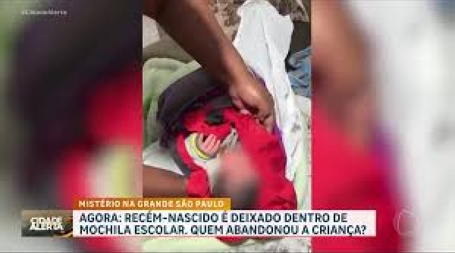 Recém-nascida é encontrada dentro de mochila um catador de reciclagem ouviu o choro