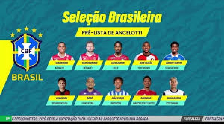 Ancelotti convoca Seleção pela primeira vez na segunda-feira; veja horário