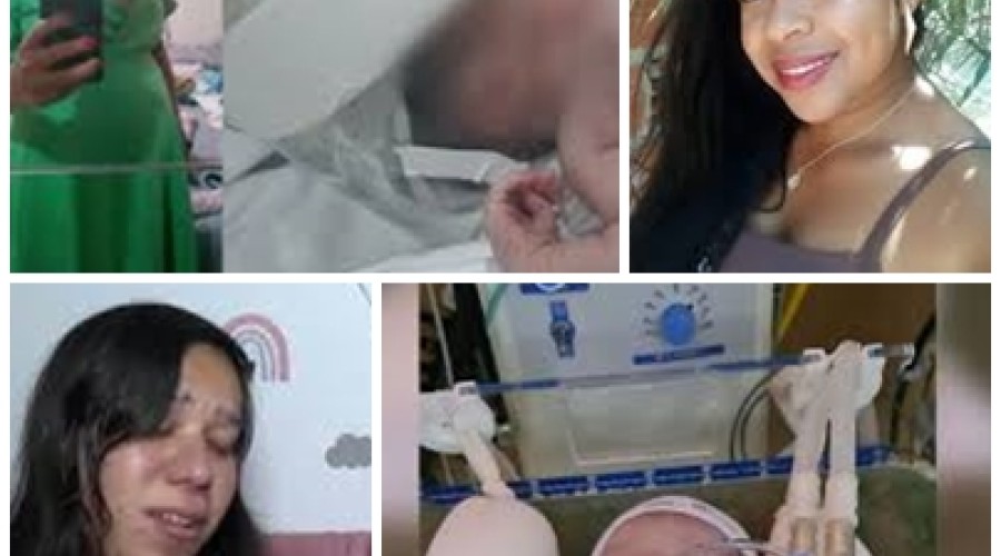 Após morte de mãe em parto, família denuncia  hospital, bebê está internado